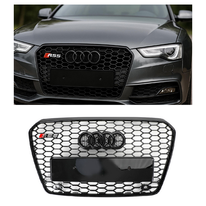 2013-2016 Audi A5 S5 B8.5 griglia paraurti anteriore a nido d'ape stile RS5 a maglia esagonale generica