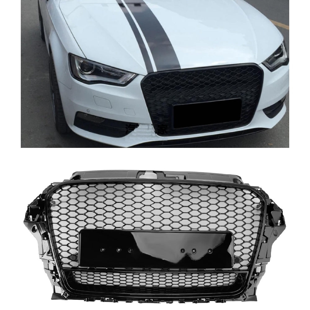 Griglia per paraurti anteriore Henycomb stile RS3 per Audi A3 S3 2013-2016