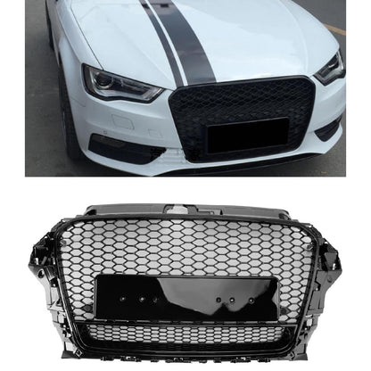 Griglia per paraurti anteriore Henycomb stile RS3 per Audi A3 S3 2013-2016