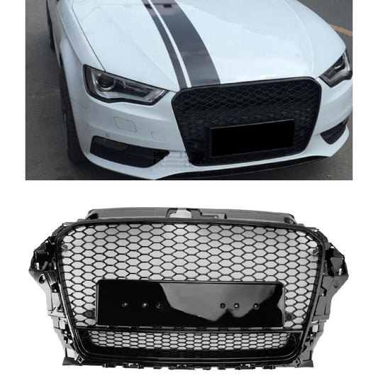 Griglia per paraurti anteriore Henycomb stile RS3 per Audi A3 S3 2013-2016