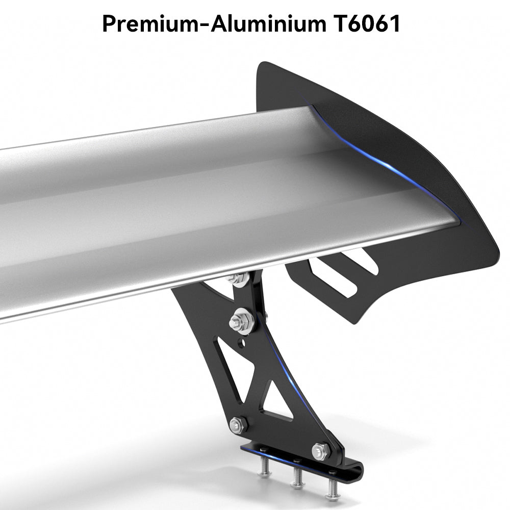 Spoiler da corsa per baule posteriore in alluminio leggero regolabile universale GT generico