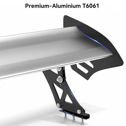 Spoiler da corsa per baule posteriore in alluminio leggero regolabile universale GT generico