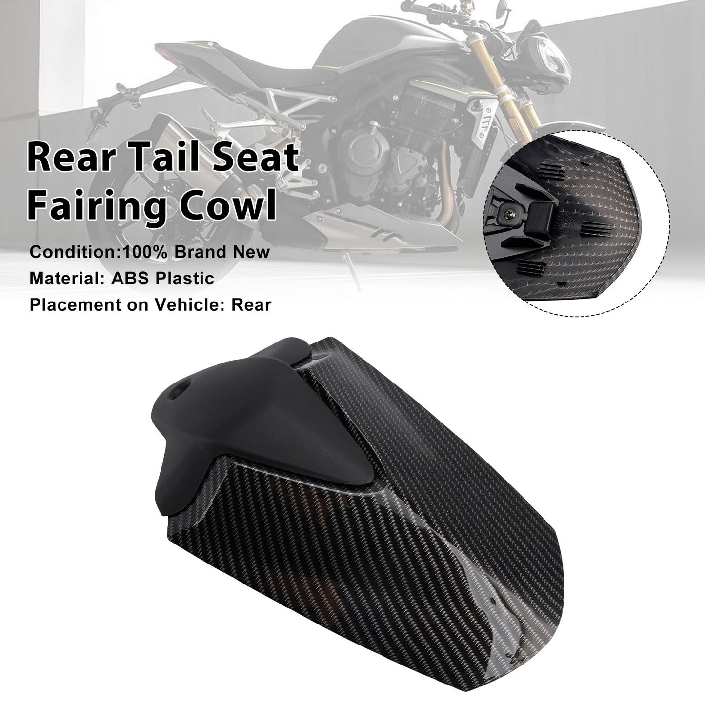 2021-2024 Per Speed Triple 1200 RS Copertura cupolino posteriore sella