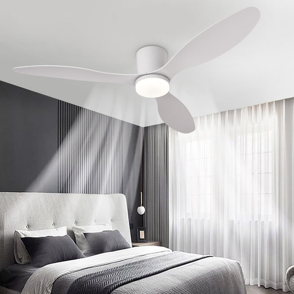 Dimmable LED  DC Motor 42” Profile Ceiling Fans with Lights Remote/App Control