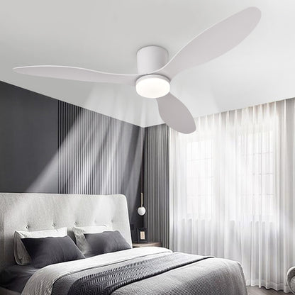 Dimmable LED  DC Motor 42” Profile Ceiling Fans with Lights Remote/App Control