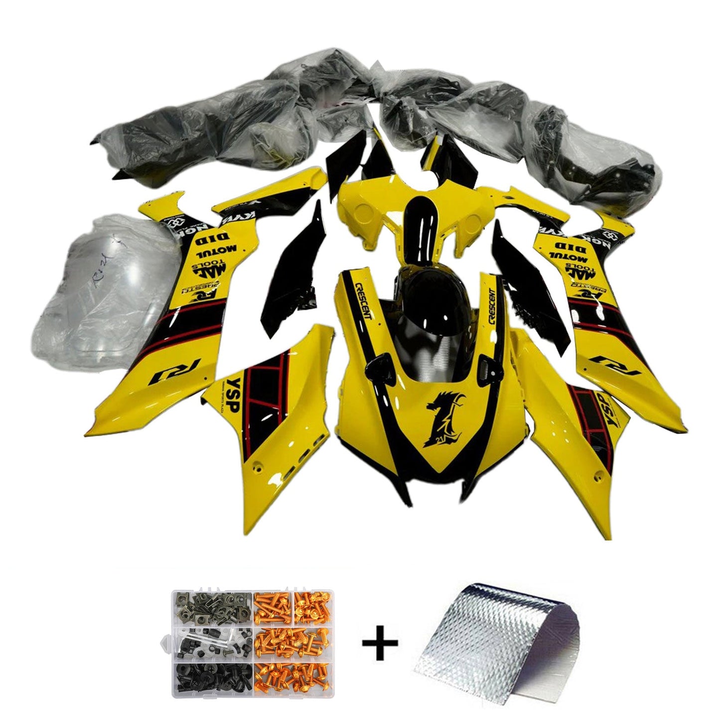 Kit carenatura iniezione Yamaha YZF-R1 2020-2024 Carrozzeria in plastica ABS