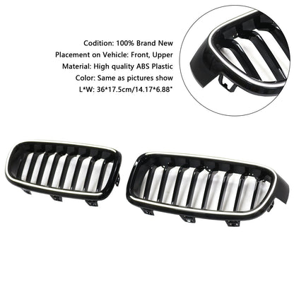 Griglia anteriore a rene nera lucida BMW Serie 3 F30 Berlina 2012-2019 51137263481 51137255412