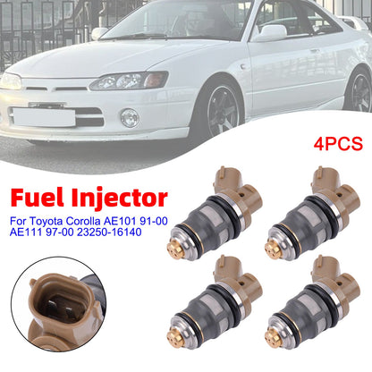 4 iniettori di carburante per Toyota Corolla AE101 91-00 AE111 97-00 23250-16140