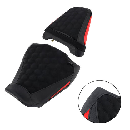 Kit cuscini passeggero Raider anteriori e posteriori per Honda CB650R CBR650R 2024-2025, colore rosso.