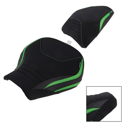 Kit cuscini passeggero Raider anteriori e posteriori per Kawasaki Ninja H2 Sx 2022-2025, colore verde.