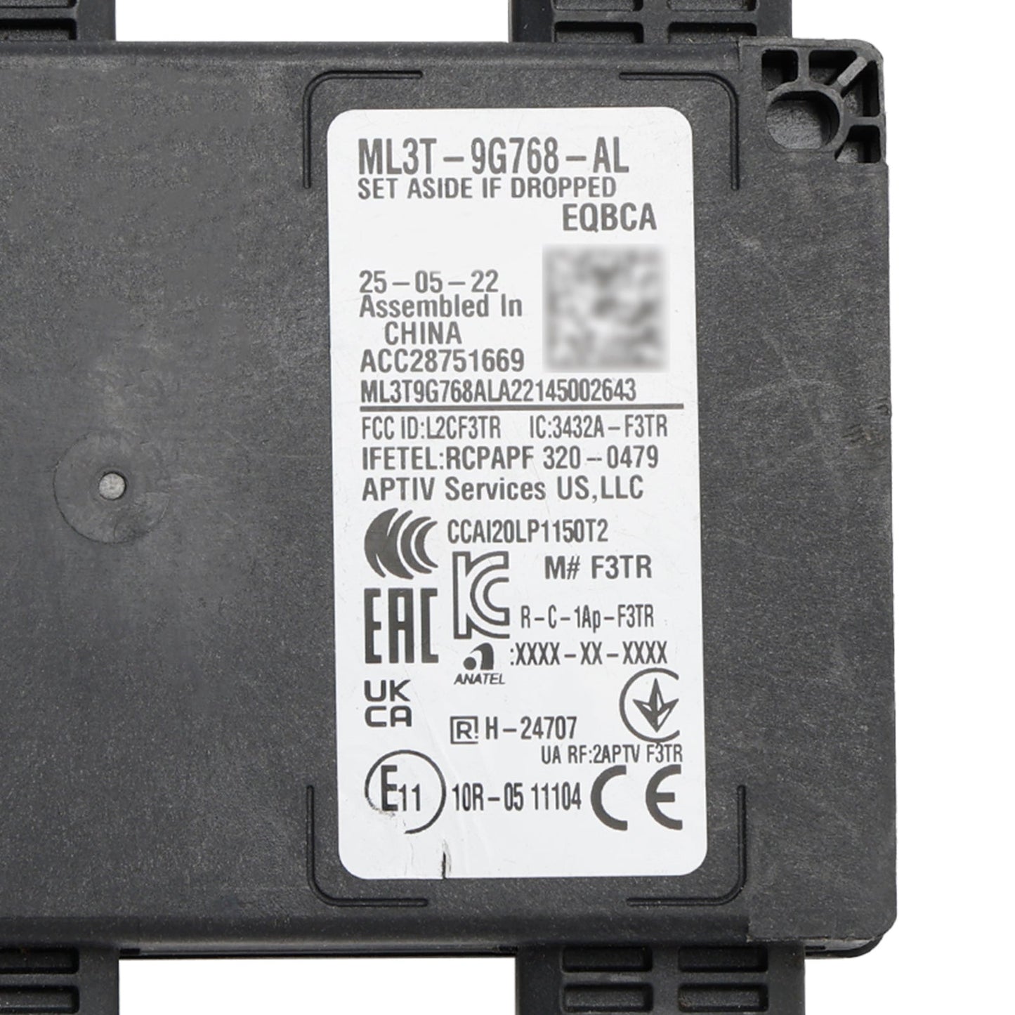 2023 Ford F-150 2.7L-Gas, 3.3L-Flex, 3.5L-Elettrico/Gas, 3.5L-Gas, 5.0L-Flex, 5.2L-Gas Sensore di distanza del regolatore di velocità radar ML3T-9G768-AL ML3Z-9E731- D