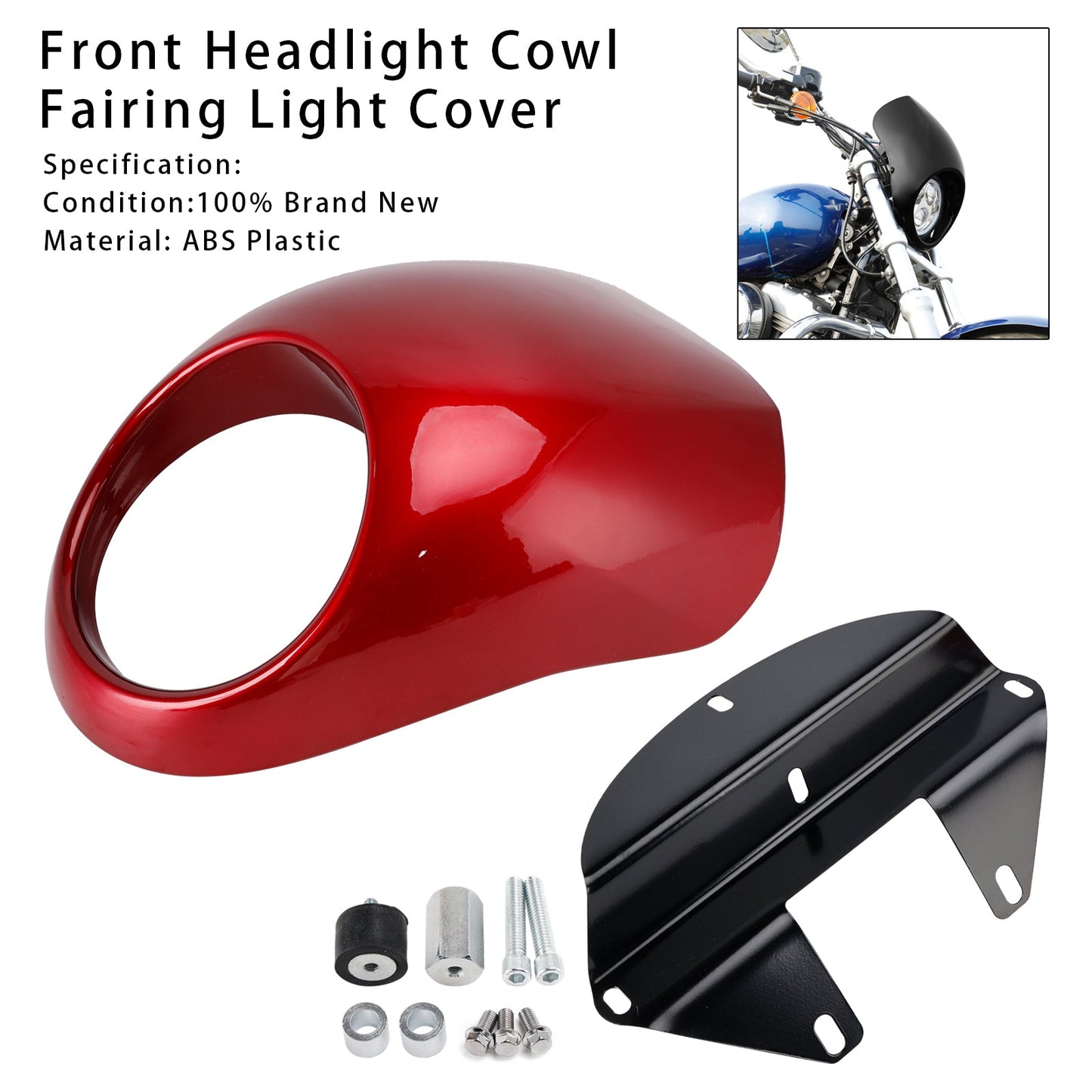 Copertura faro anteriore Sportster Dyna XL 883 1200 FX dal 1973 in poi