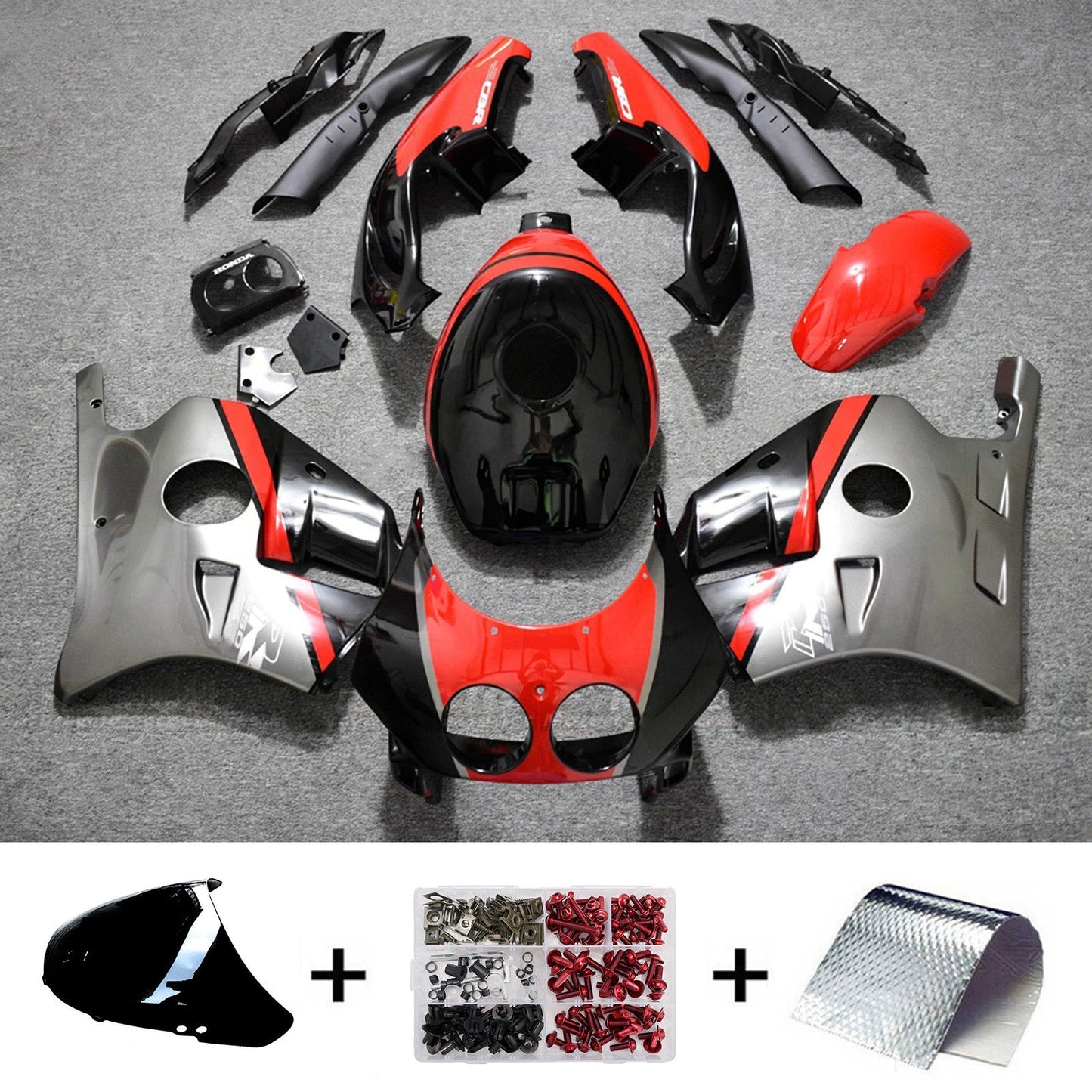 Kit di carene in plastica ABS stampate a iniezione per Honda CBR250RR MC22 1990-1998