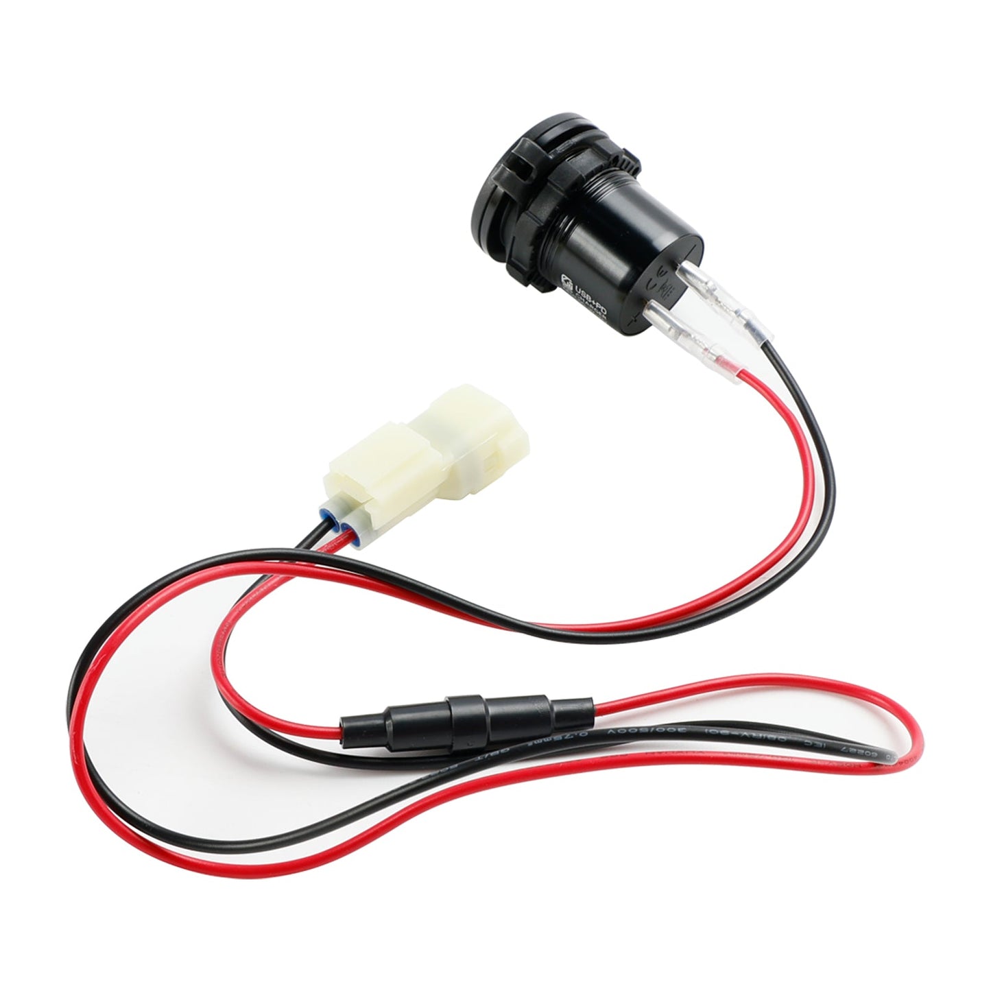 Caricabatterie da presa 12V USB+C tipo Quick Fits per Honda NX400 2024