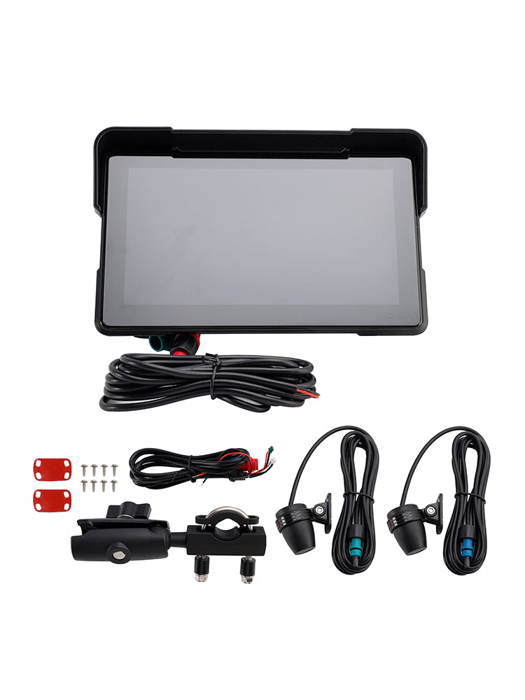 Motociclo CarPlay 7 pollici universale registrazione 1080P per scooter moto