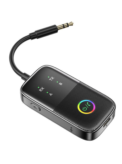 Ricevitore trasmettitore Bluetooth due in uno AUX Adattatore vivavoce per auto due a due