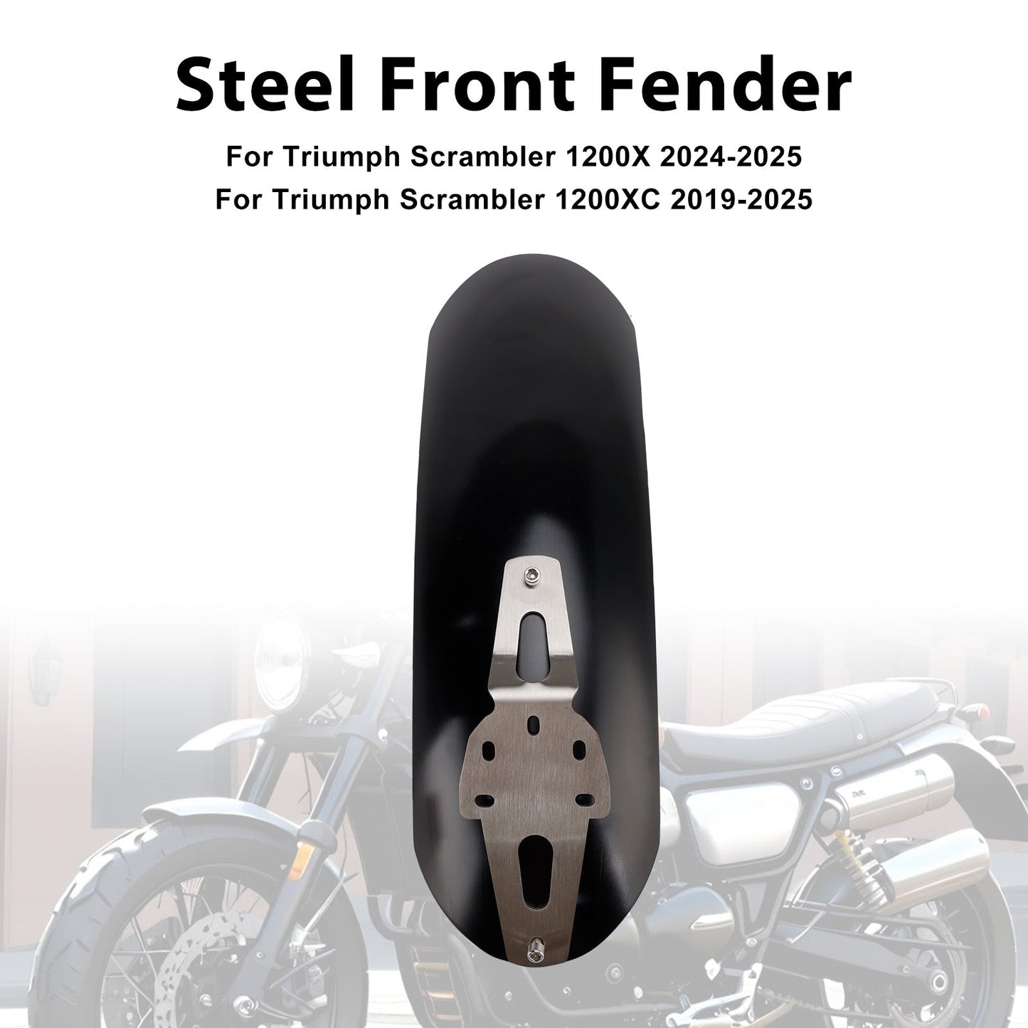Parafango anteriore in acciaio per Scrambler 1200X 1200XC 1200XE 2019-2025