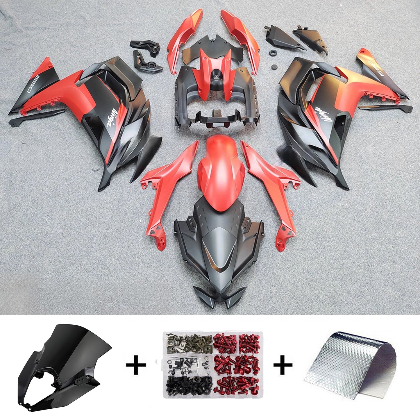 Kit carenatura iniezione ABS adatto per Kawasaki ER-6F Ninja650 2020-2026