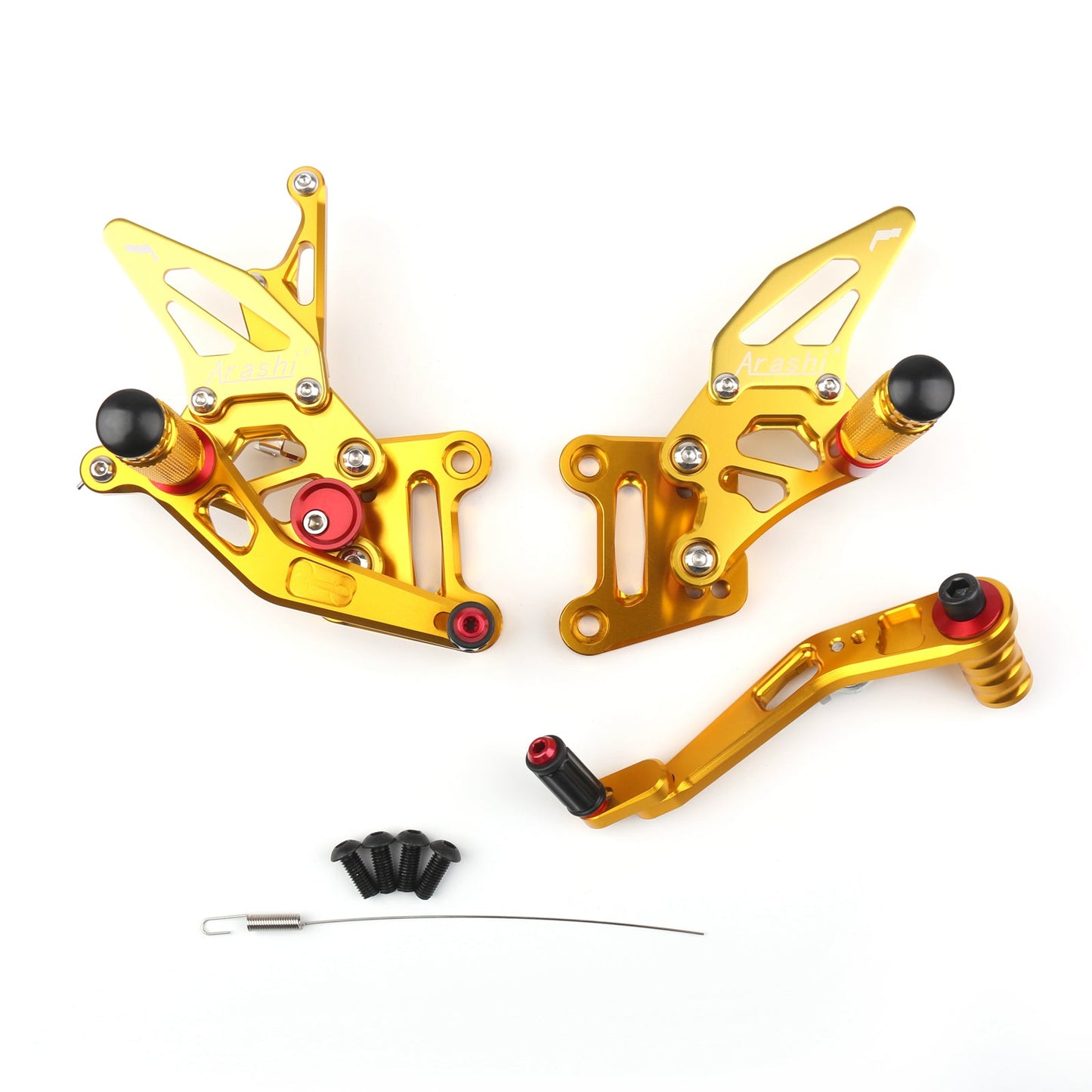 Pedane arretrate in alluminio CNC per Suzuki GSX-R1000 GSX-R1000R GSX-R1000X 2017-2023 / ABS