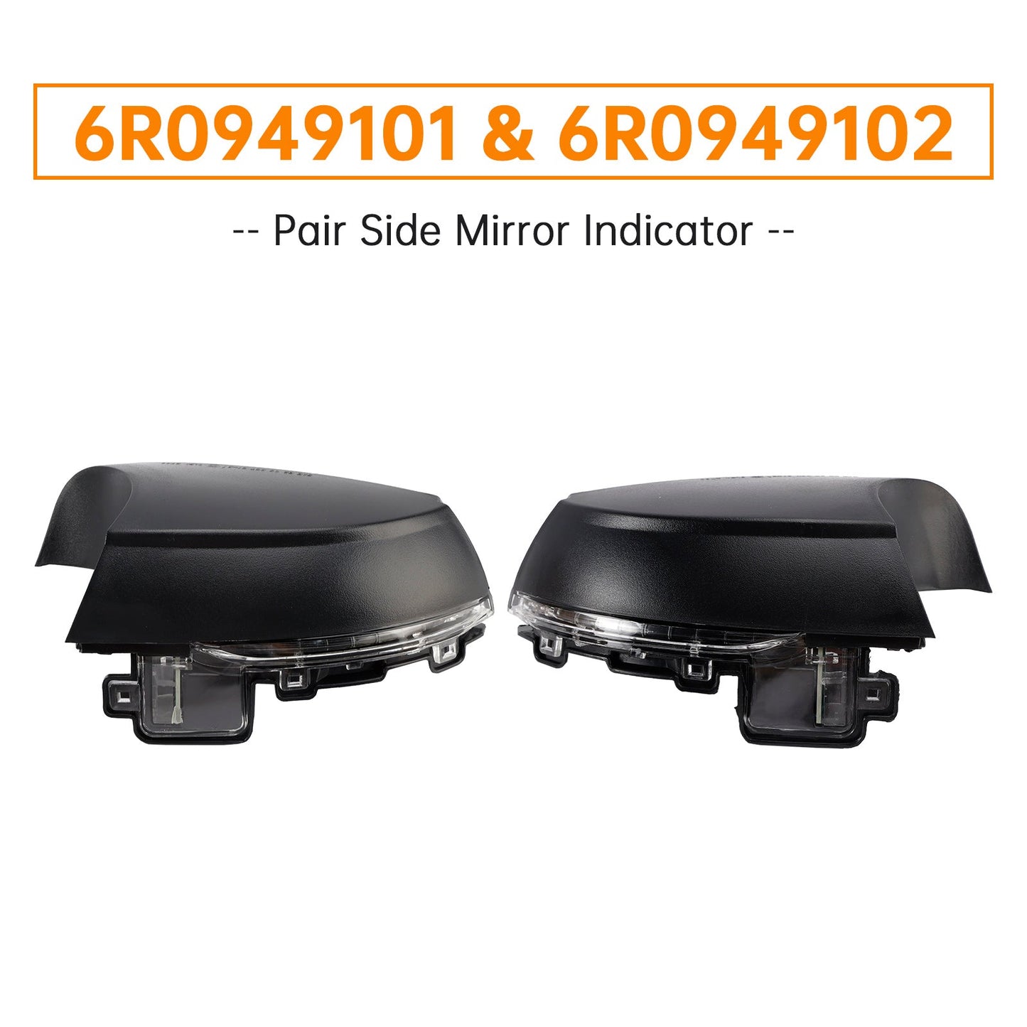 2 indicatori di direzione a LED per specchietti retrovisori esterni per VW Polo MK5 6C 2009-2018
