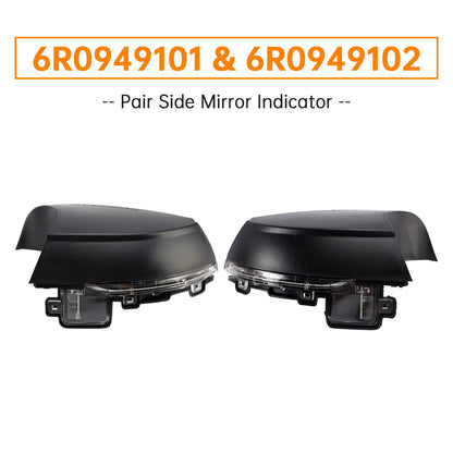 2 indicatori di direzione a LED per specchietti retrovisori esterni per VW Polo MK5 6C 2009-2018