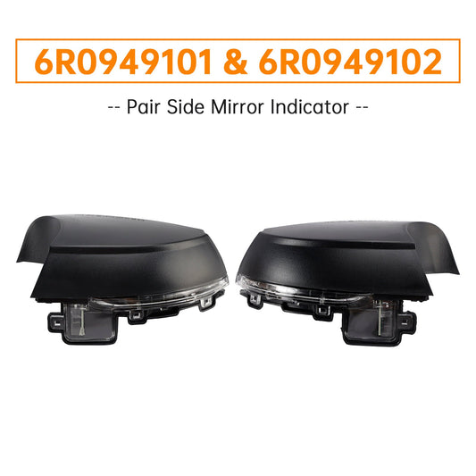 2 indicatori di direzione a LED per specchietti retrovisori esterni per VW Polo MK5 6C 2009-2018