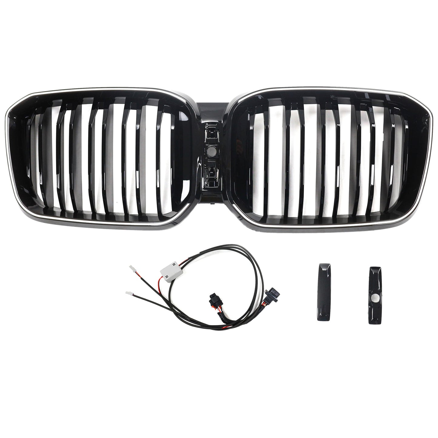 Griglia a doppio rene per paraurti nero lucido BMW X3 G01 X4 G02 2022-2025