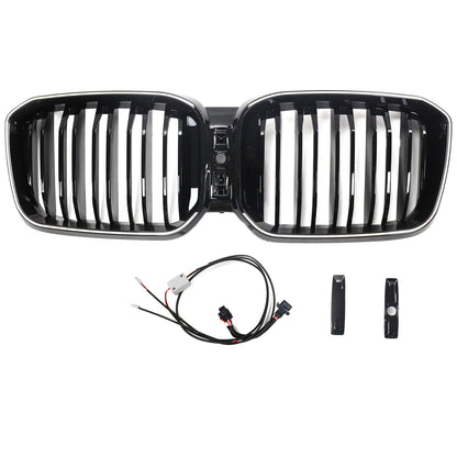 Griglia a doppio rene per paraurti nero lucido BMW X3 G01 X4 G02 2022-2025