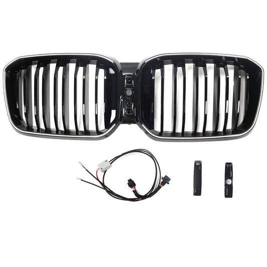 Griglia a doppio rene per paraurti nero lucido BMW X3 G01 X4 G02 2022-2025