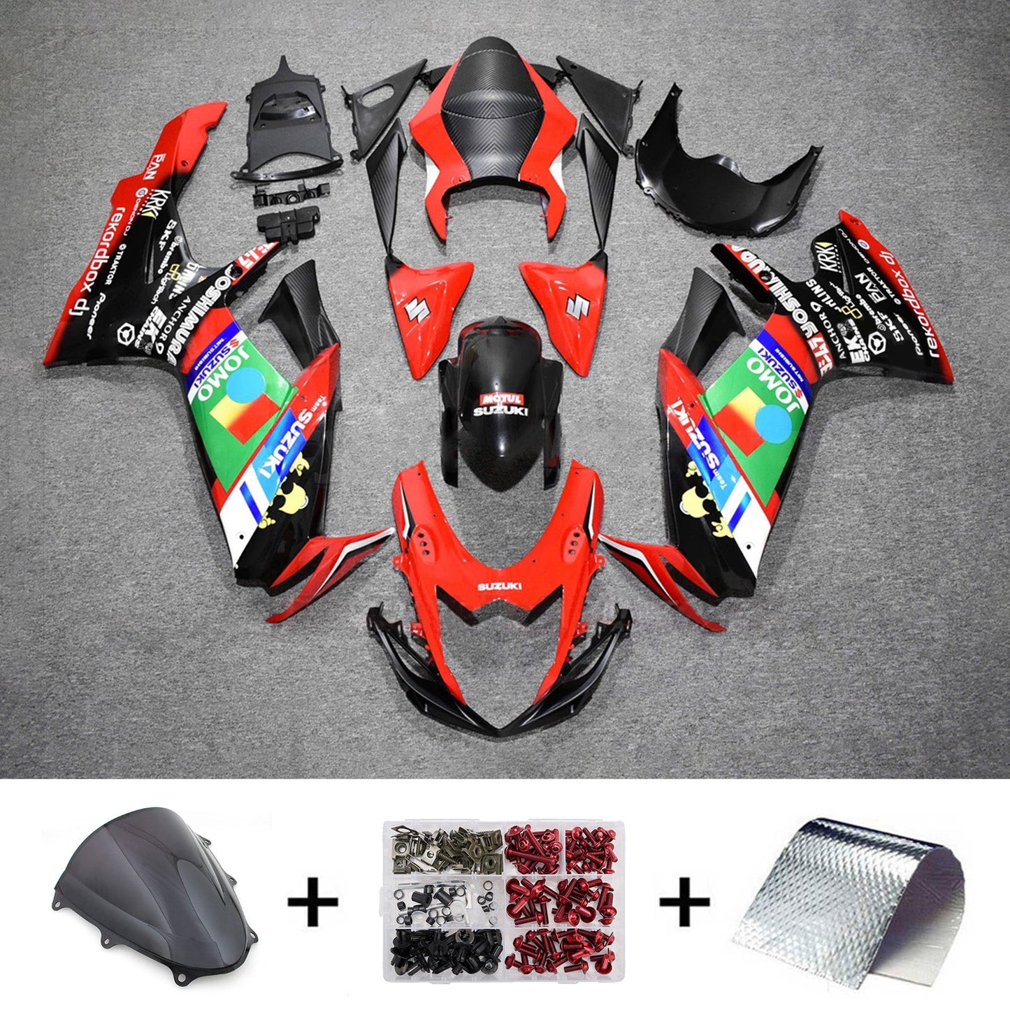 Kit carenatura iniezione plastica ABS per Suzuki GSXR 600/750 2011-2026 K11