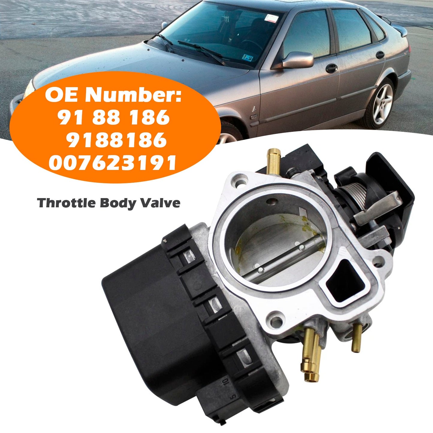 Corpo farfallato per iniezione carburante Saab 9-3 9-5 B205 B235 1999-2003 9188186 007623191