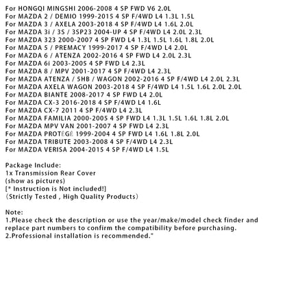 004-2005 FORD IXION 24 SP FWD L4 1.8L Copertura posteriore della trasmissione 4F27E FN4A-EL