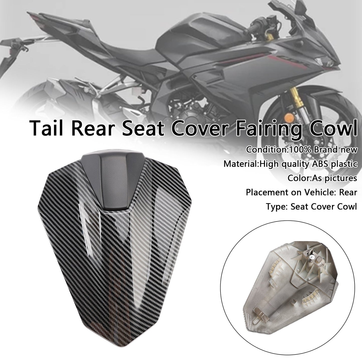 Copertura per carenatura del sedile del passeggero posteriore Honda CBR250RR 2023-2024