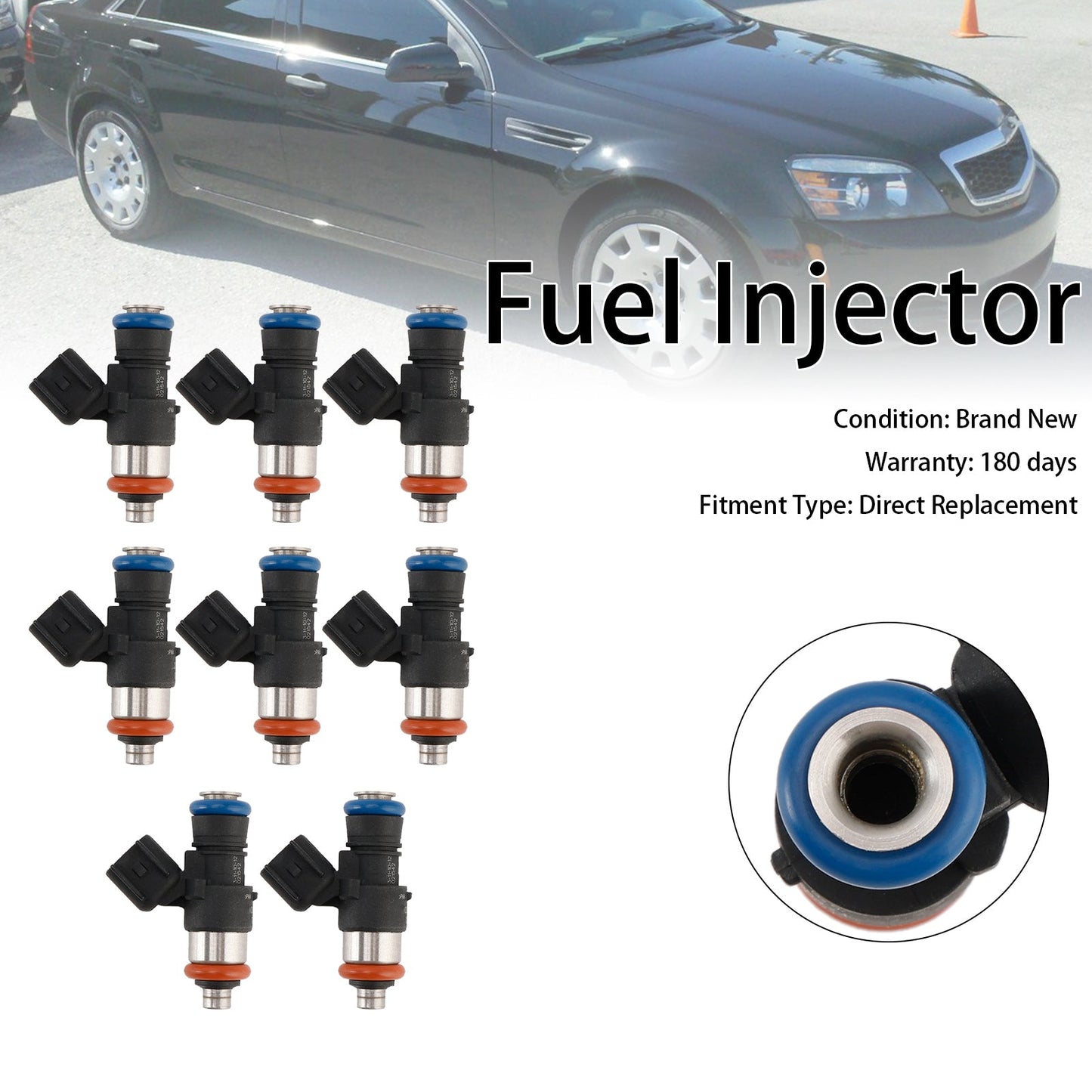 Iniettore di carburante Chevrolet Caprice PPV 6.0L V8 8 pezzi 2011-2017 12639221 0280158274