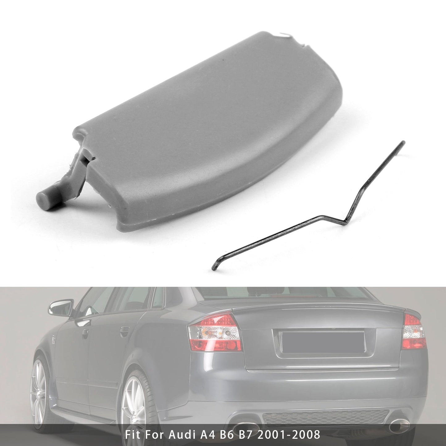 Chiusura del coperchio del bracciolo centrale della console grigia per Audi A4 B6 B7 2001-2008 8E0864245E