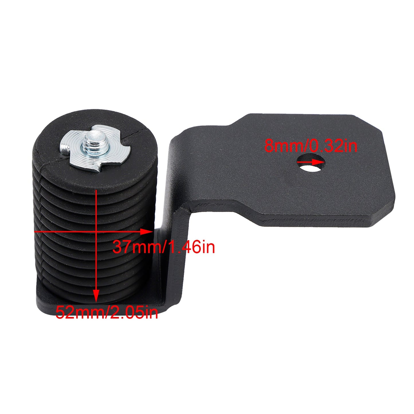 Staffa di montaggio universale per bandiera di ancoraggio per cassone di carico da 37 mm per Polaris Ranger 1000 900