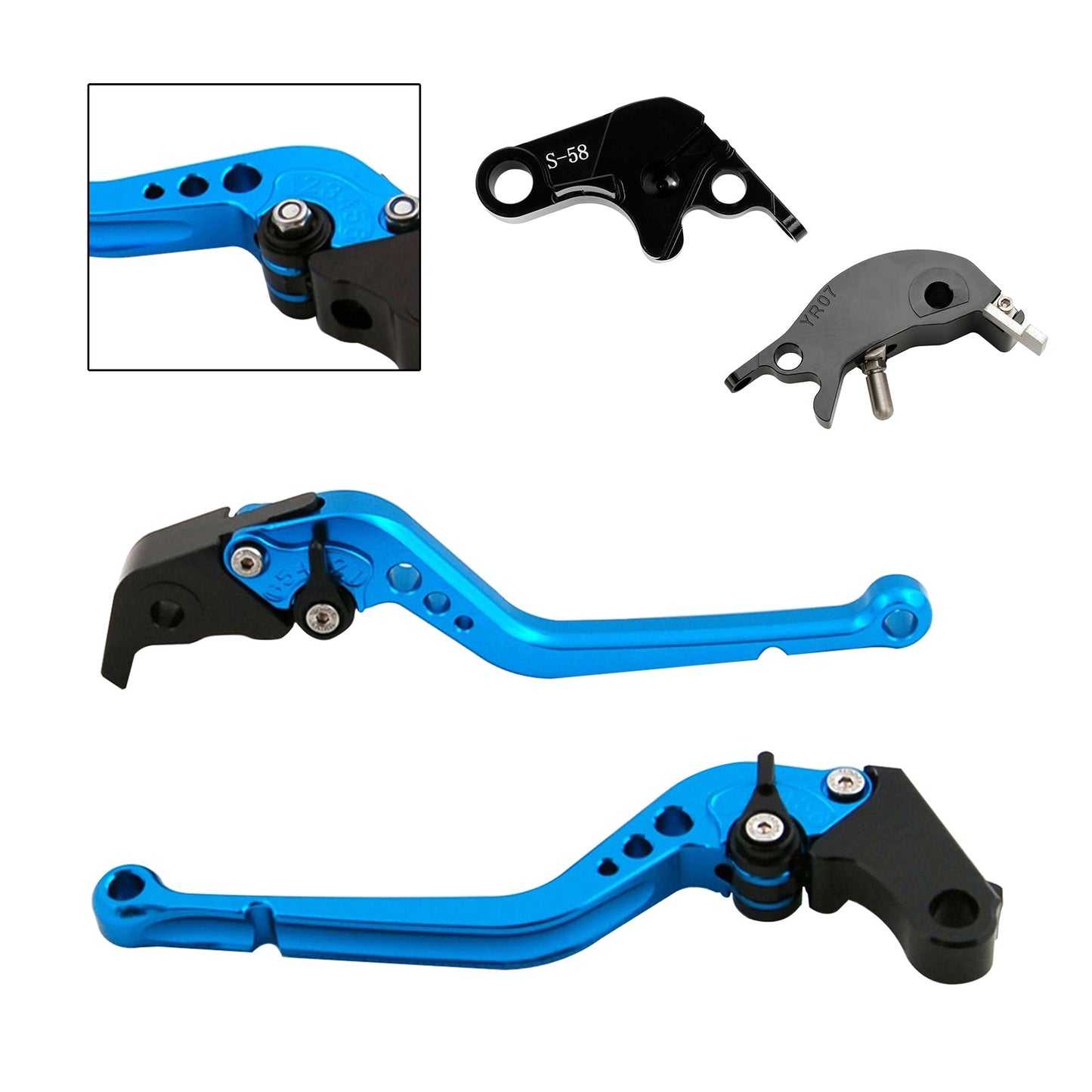 Leva frizione freno lunga adatta per YAMAHA YZF R7 MT-10/SP FZ-10/SP 2022-23