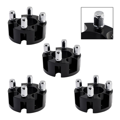Kit distanziali per ruote da 2"" per carrelli da golf, dadi ruota neri per Yamaha Club Car Ezgo