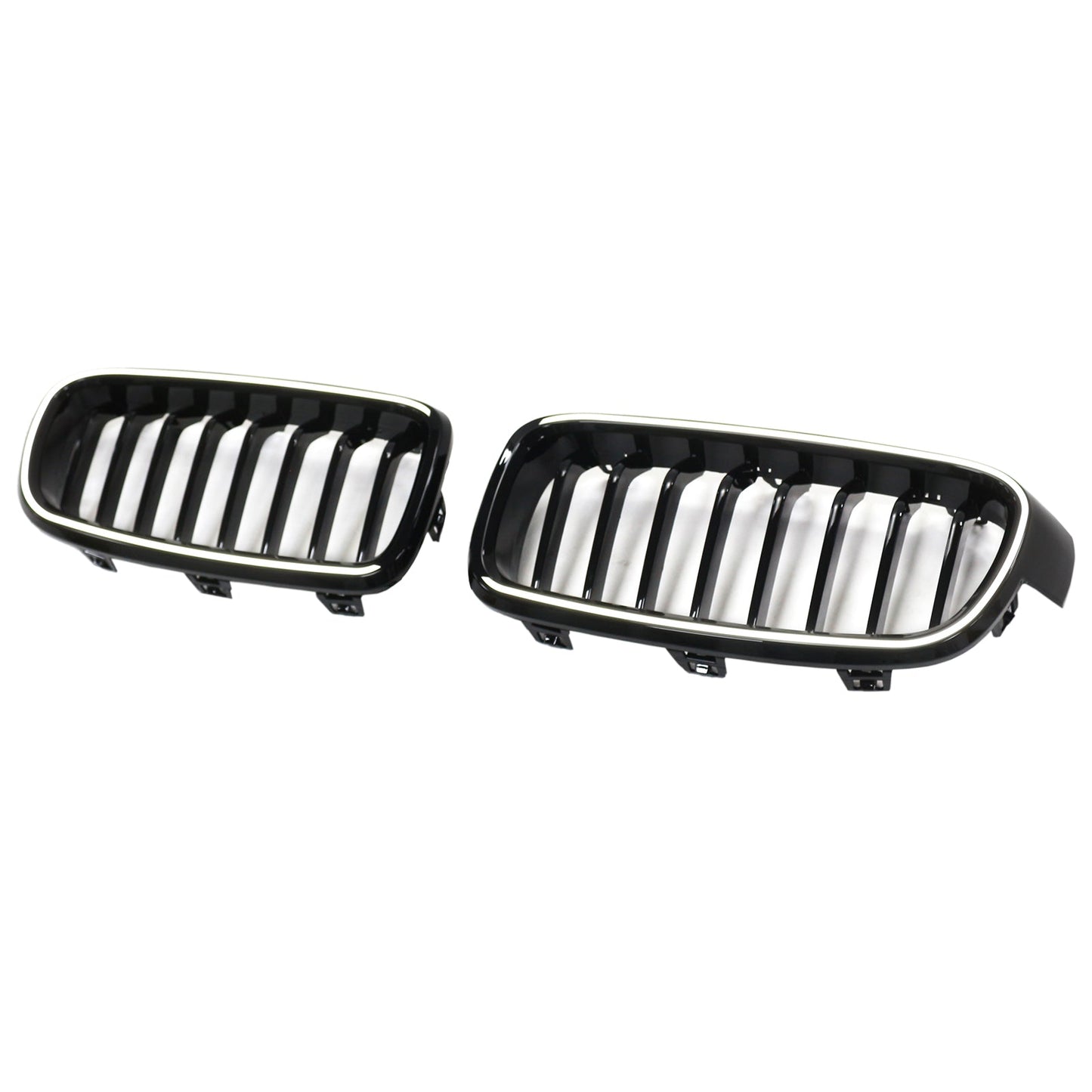 Griglia anteriore a rene nera lucida BMW Serie 3 F30 Berlina 2012-2019 51137263481 51137255412