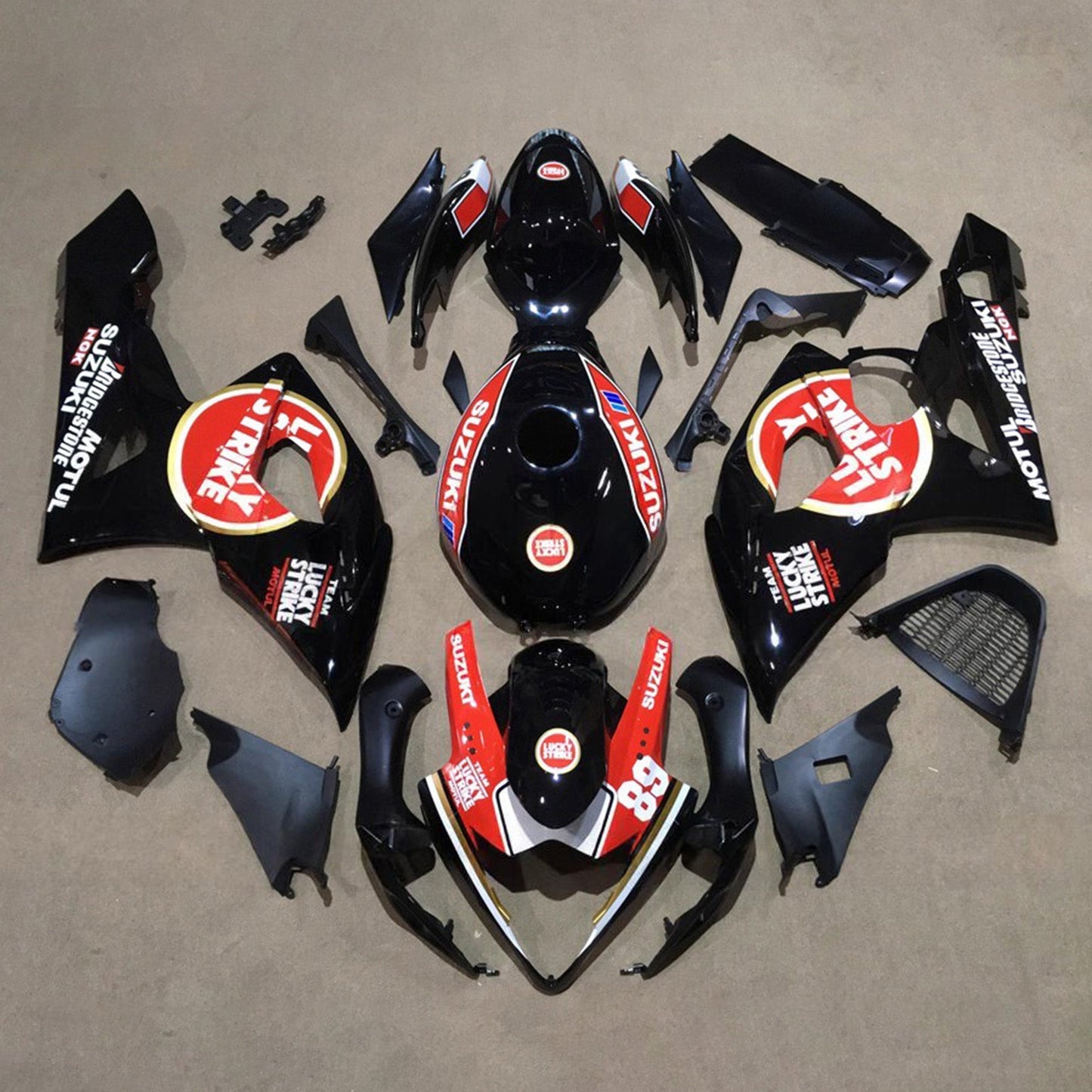 Kit carenatura iniezione plastica ABS per Suzuki GSXR1000 2005-2006 K5