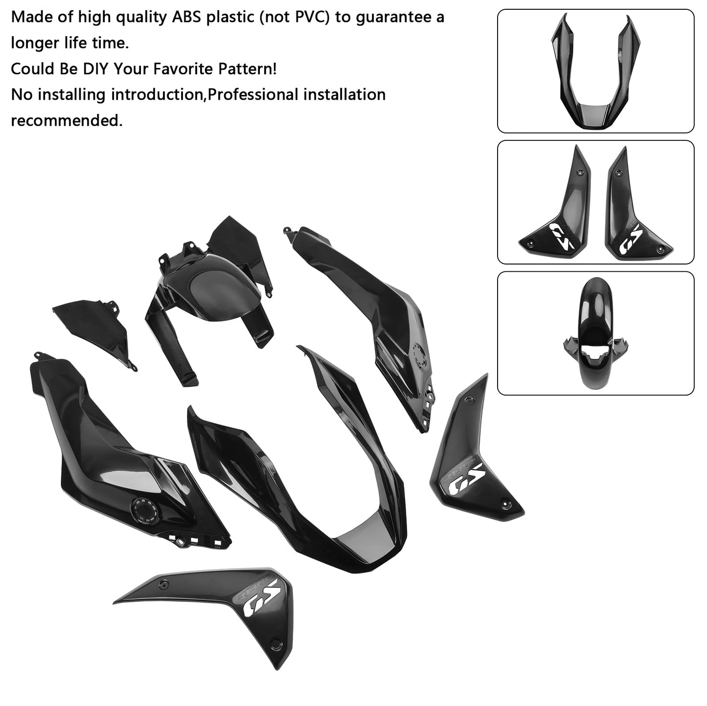 Carenatura carenatura BMW R1300GS 2024-2025 iniezione non verniciata
