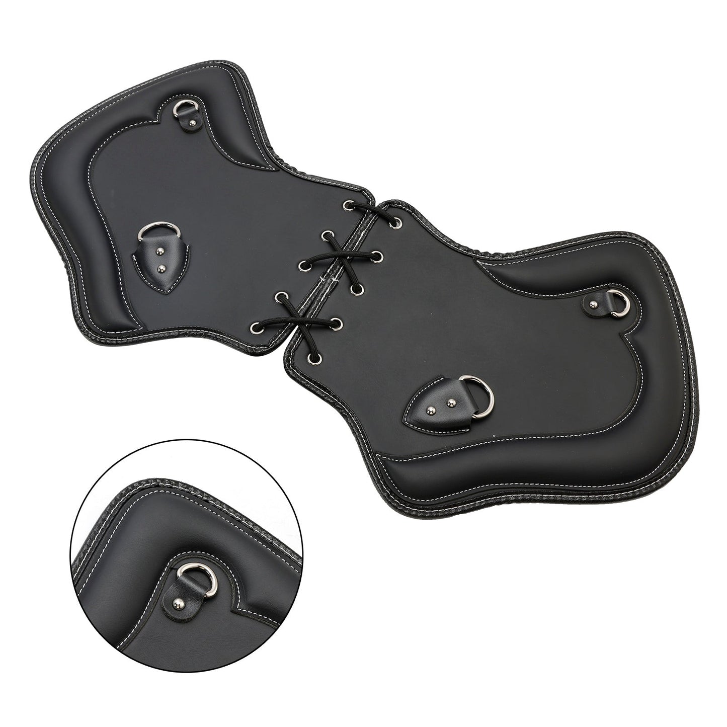 Coppia di protezioni per sella con scudo termico CNC per moto Touring, Softail, Dyna o Sportster dal 1985 al 2017, colore nero e marrone.