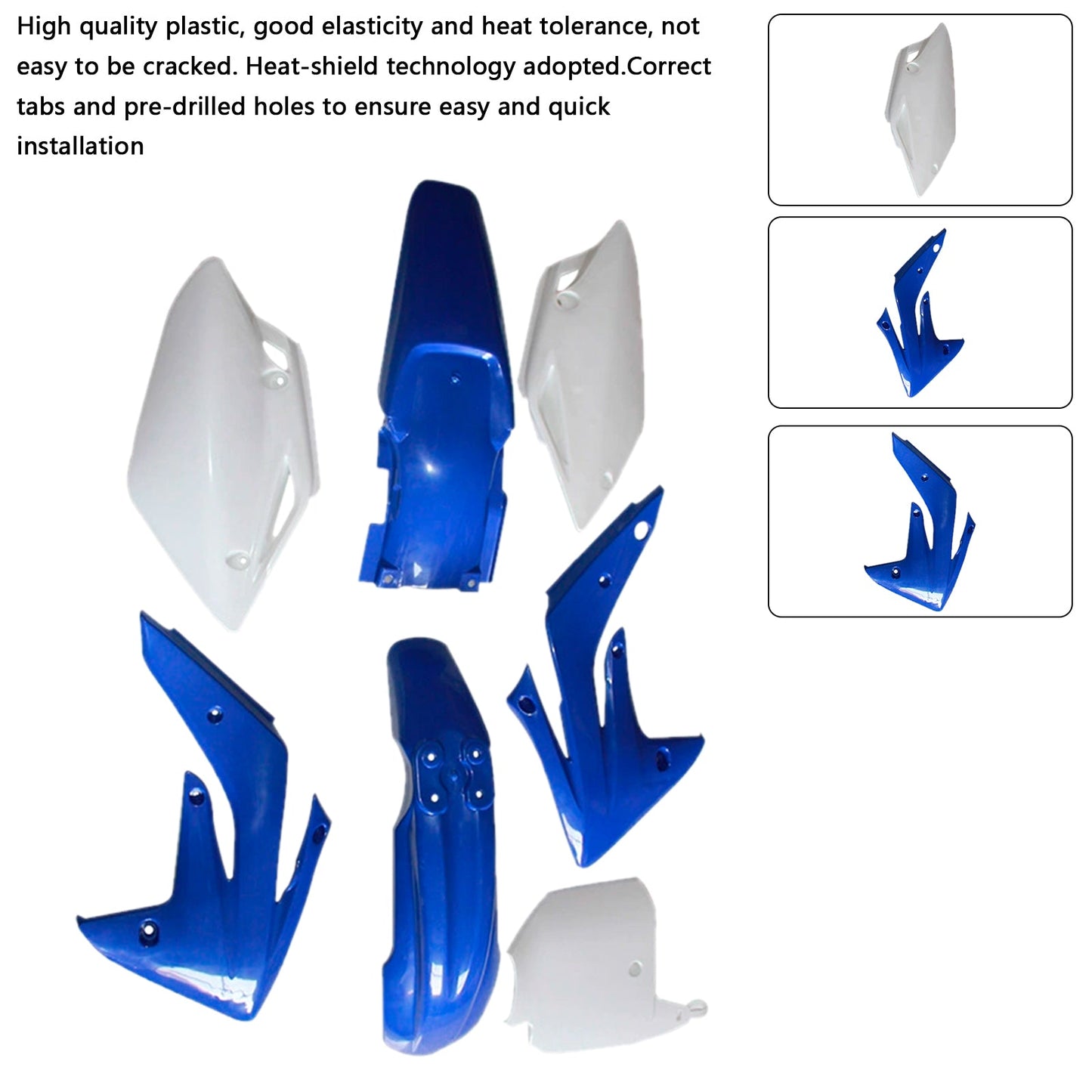 Kit di plastica per carrozzeria Honda CRF150R/RB 2007-2014, carenatura parafango