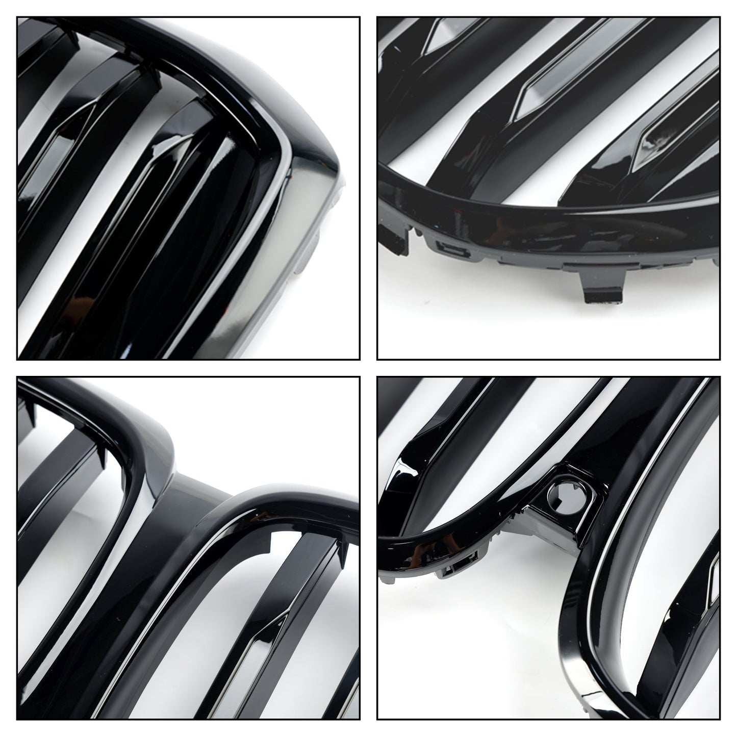 2024+ BMW G05 LCI X5 Griglia per paraurti anteriore nera lucida a linea singola