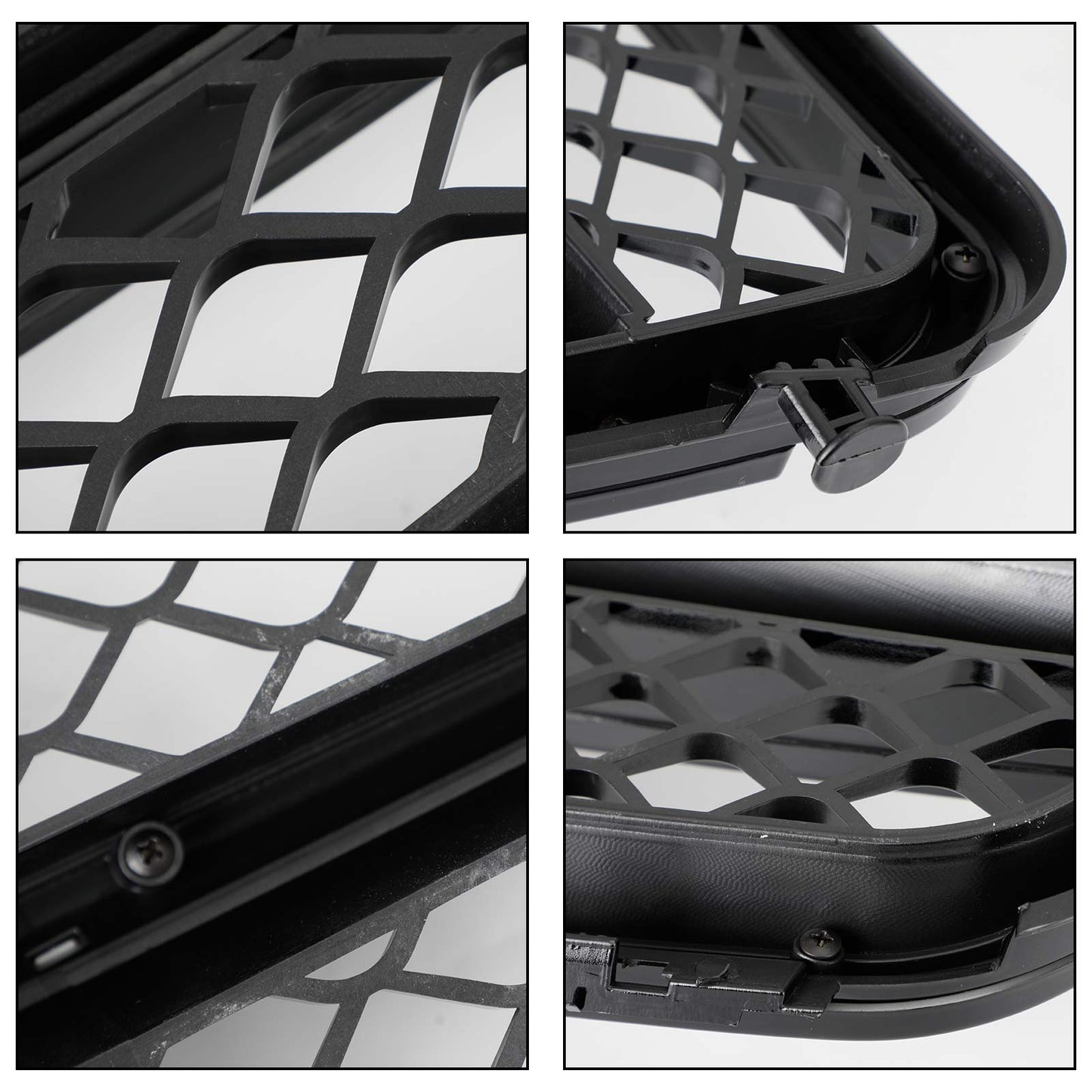 Griglia per paraurti anteriore nera adatta per classe C Benz W204 C300 C350 2008-2014