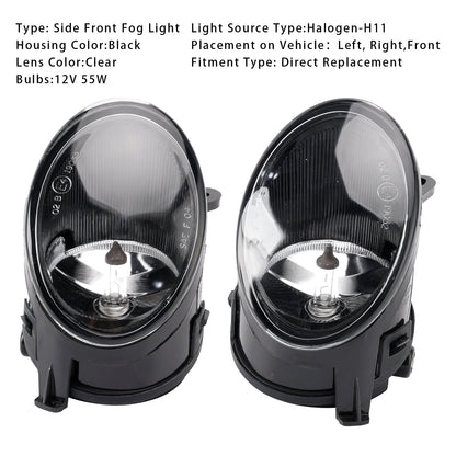 Coppia di fendinebbia anteriori per paraurti Audi A6 C6 2005 2006 2007 2008