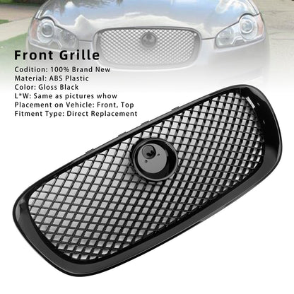 Per Jaguar XF XF-R Style 2008-201 Griglia paraurti anteriore 1 nero lucido