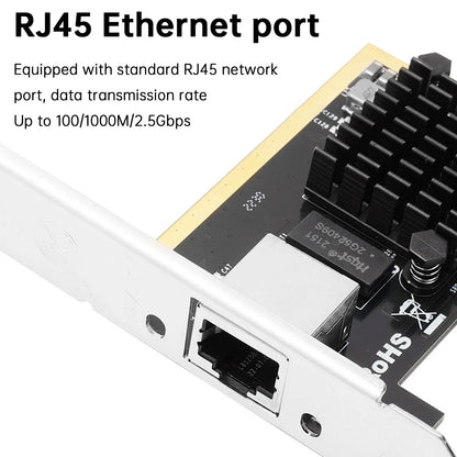 Scheda di rete PCIE a 2,5G Supporto per scheda di rete con avvio senza disco PXE Synology PXE WO