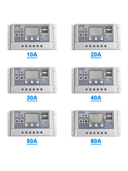 Regolatore solare PWM 10A-60A APP mobile Regolatore solare di controllo intelligente
