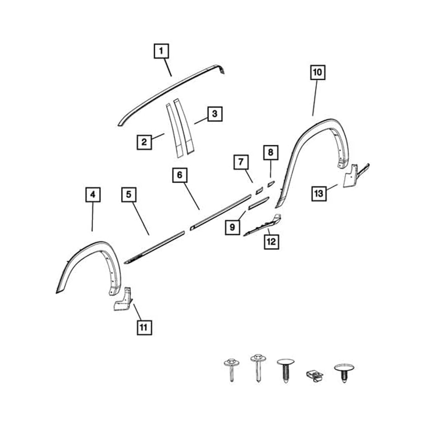 Modanatura per montante B anteriore sinistro 68292929AD per Dodge RAM 1500 2019-2026